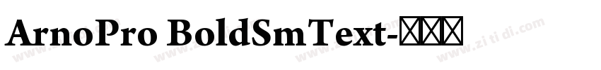 ArnoPro BoldSmText字体转换